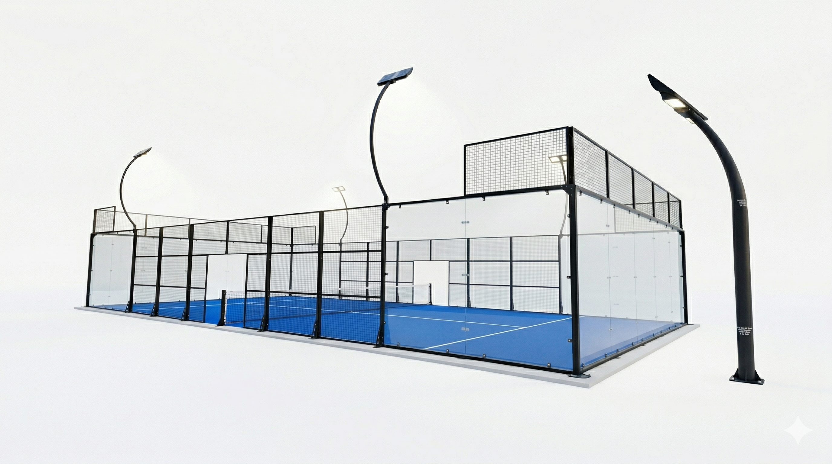 Cancha de pádel Rocket Sport completa